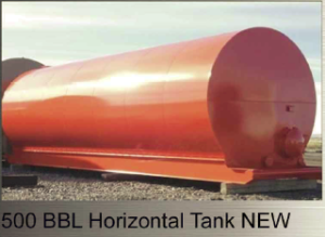 500 BBL Horizontal Tank